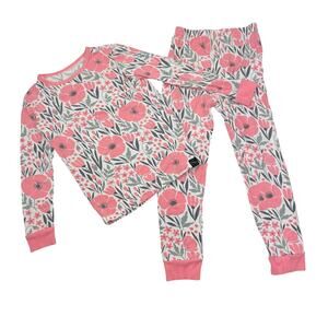 Sweet Bamboo Pink Floral Pajama Set, Size 6